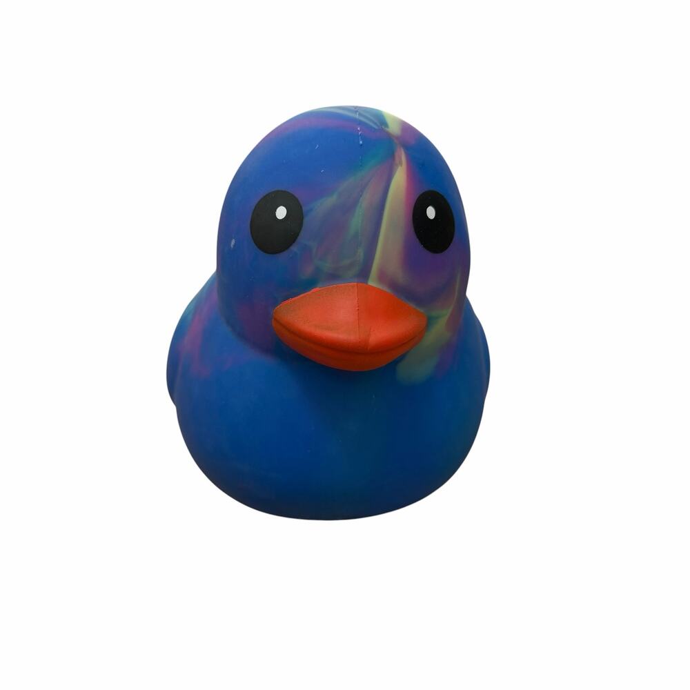 Sunny Days Blue Tie Dye Squeezy Jumbo Duck Fidget NWT